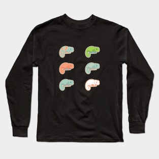 Baby Pastel Chameleons Long Sleeve T-Shirt